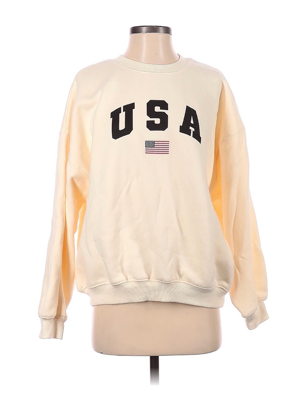 Princess Polly Cream USA Graphic Crewneck Sweatshirt